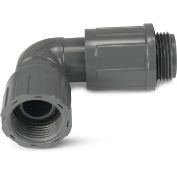 Rain Bird złączka RB1312-010 Śrubunek kątowy 90° PVC 1" GZ x GW 10bar szary