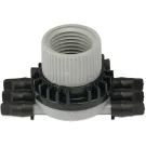 Rain Bird EMT-6X Dozownik 6-drożny tworzywo sztuczne 1/2" x 6 mm GW x karbowane 3,5bar czarny